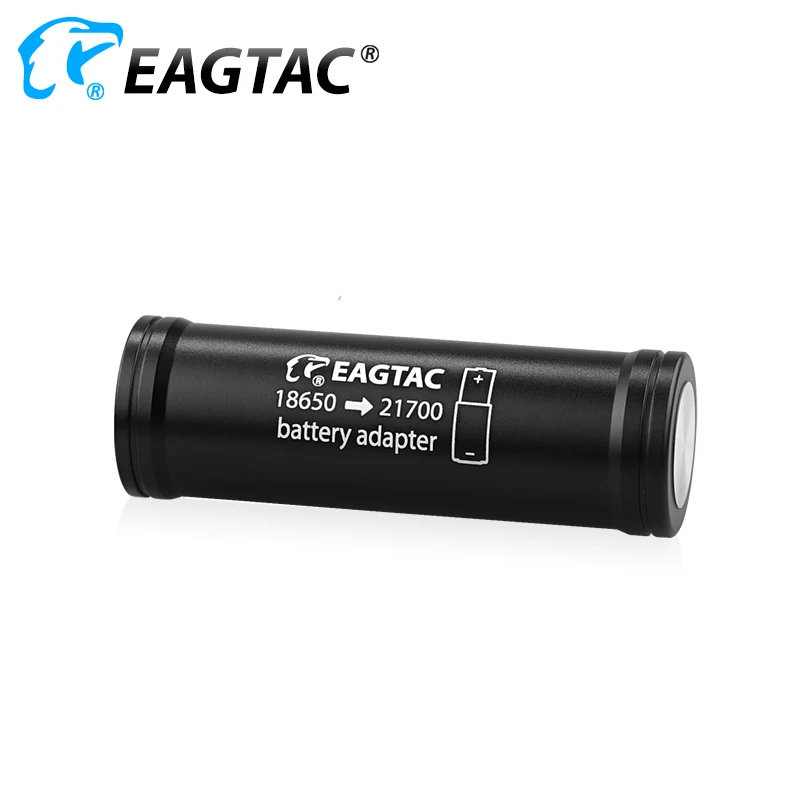 EAGTAC 18650 To 21700 Converter Adapter For 21700 Flashlight, 18650 Battery Protective Sleeve, Battery Spacer, Battery Holder