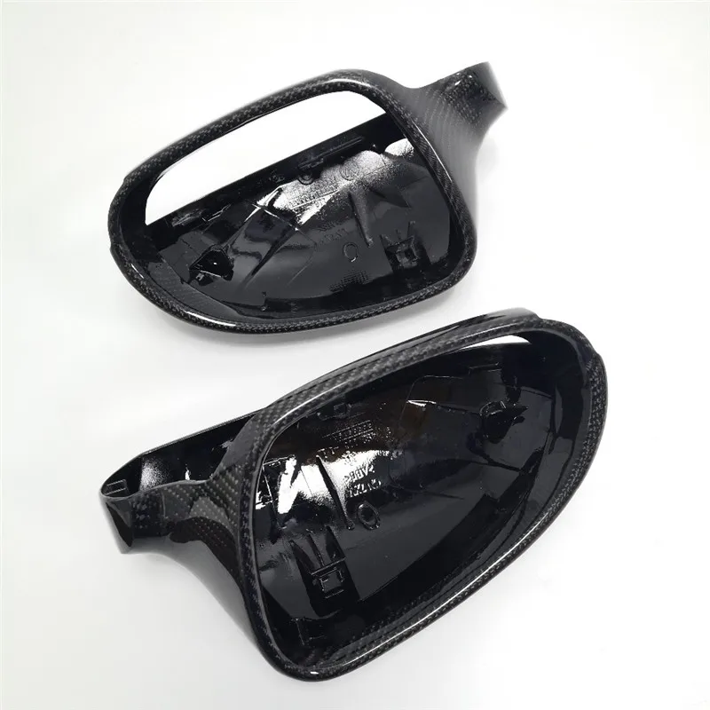 

2PCS Real Carbon Fiber Side Mirror Cover Replacement For VW Golf 5 MK5 GTI Car Exterior Rearview Rear View Glass Case Protector