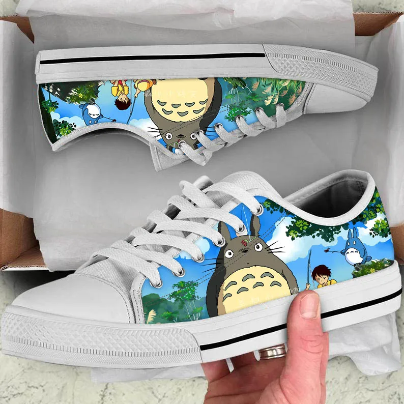 

ELVISWORDS Anime Cute My Neighbor Totoro Design Women Shoes Casual Sneakers Vulcanize Low Style Ladies Walking Shoes Woman 2020