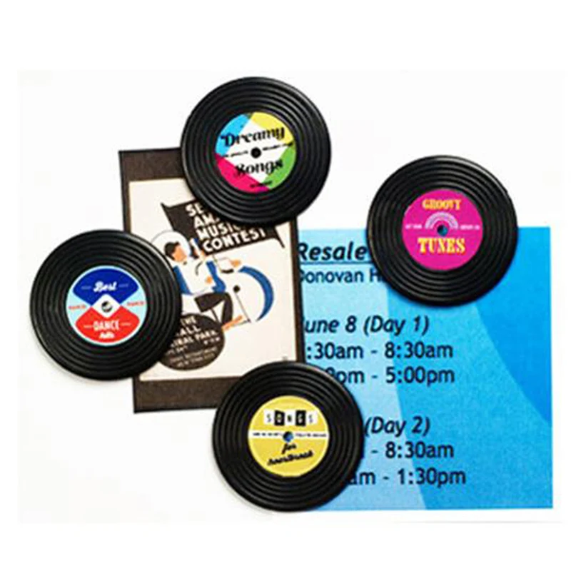 4 Pcs/Set Nostalgic Cassette Record Fridge Magnet Cute Souvenir Gifts Home Refrigerators Decor Magnetic Sticker Toy | Дом и сад