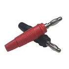 2510 комплект 4 мм пластиковый позолоченный штекер черный красный пластиковый корпус, стерео двойные динамики, кабельный штырь разъем типа банан