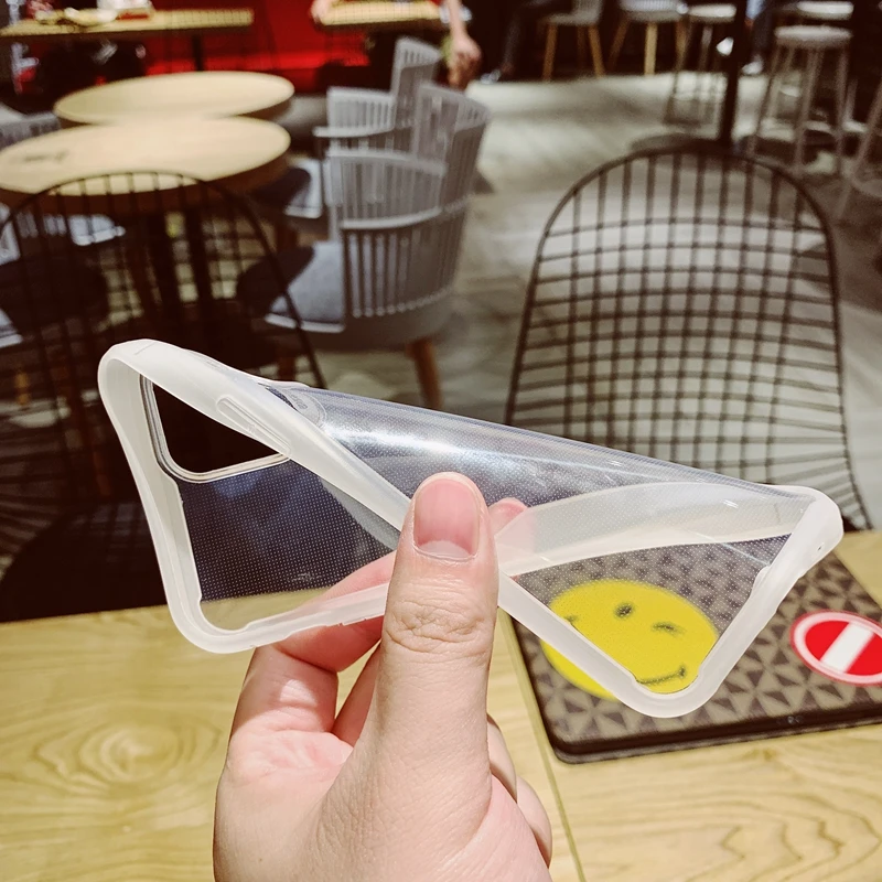 Цветной матовый сверхпрочный защитный прозрачный мягкий силиконовый чехол из