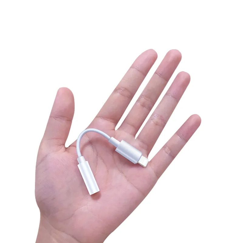 

2PCS Lighting to 3.5 Jack Audio Adapter for iPhone X XR XS 11 12 Pro Max Plus SE Earphones Connector Stereo Music Adapter Cable