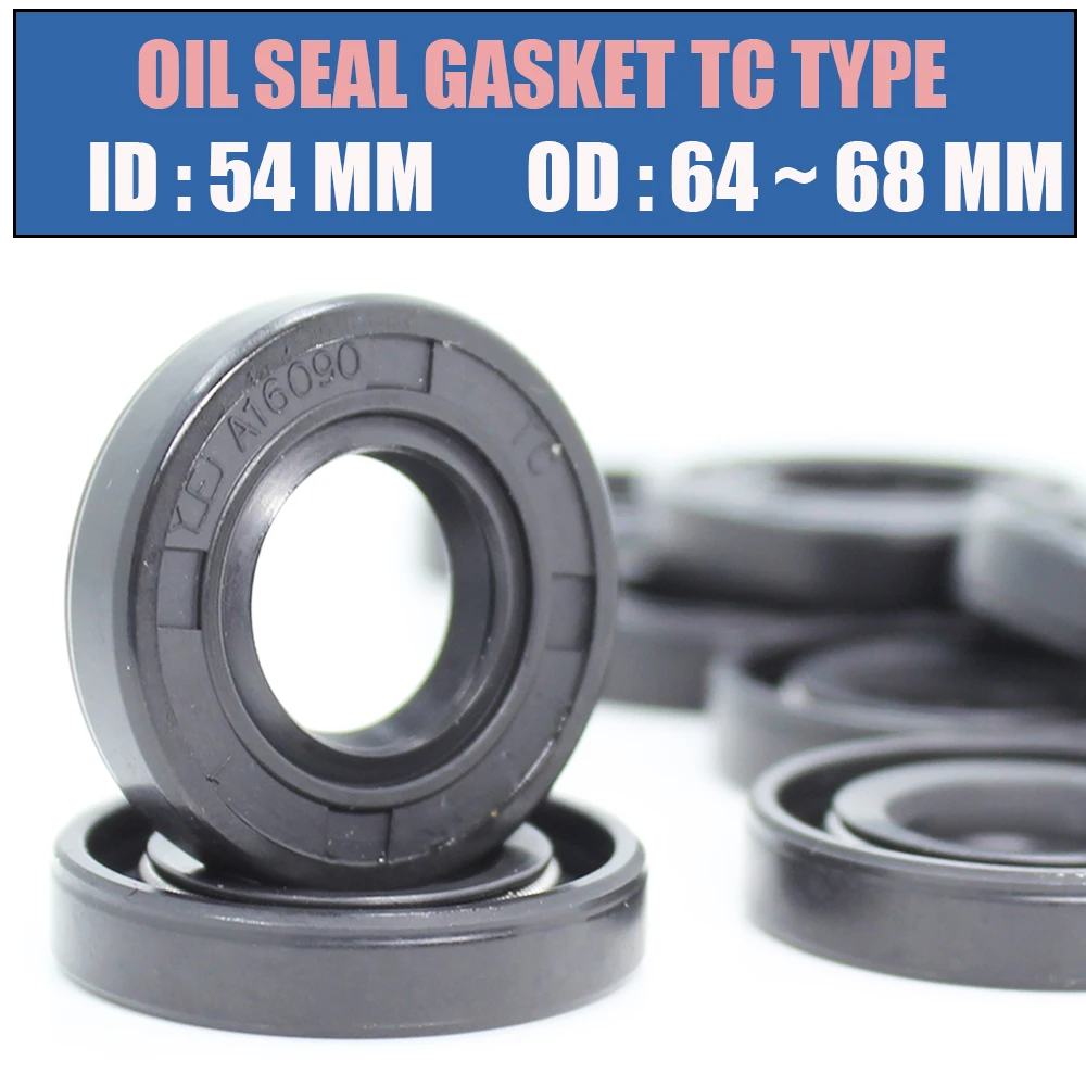 

ID 54mm Oil Seal Gasket TC Type Inner 54*64/65/68/70/72/74/75/76/80/82/85 mm 1PC Bearing Accessories Radial Shaft NBR Seals