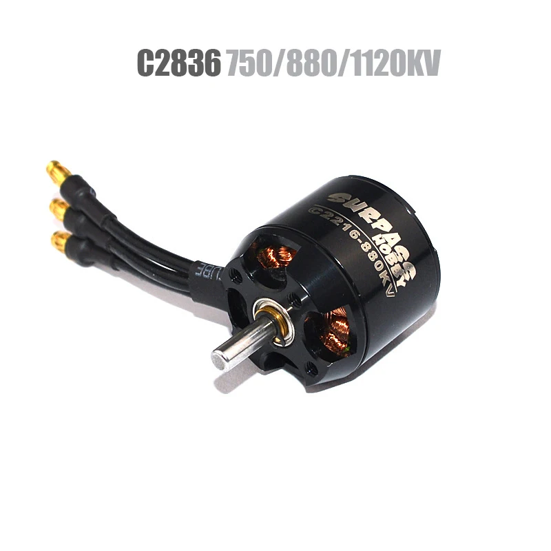 SURPASS HOBBY бесщеточный Outrunner двигатель C2836 750KV 880KV 1120KV для радиоуправляемого самолета
