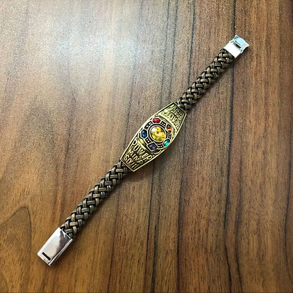 Marvel Мстители эндигра Браслет бесконечность для женщин и мужчин танос