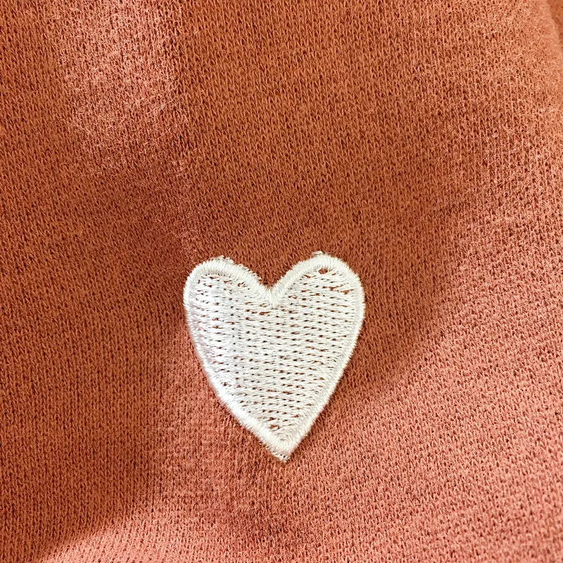 

Hoodies Women Embroidery Heart-shaped Korean Style Harajuku Velvet Warm Womens Leisure Hooded Long Sleeve Hoodie Students Daily