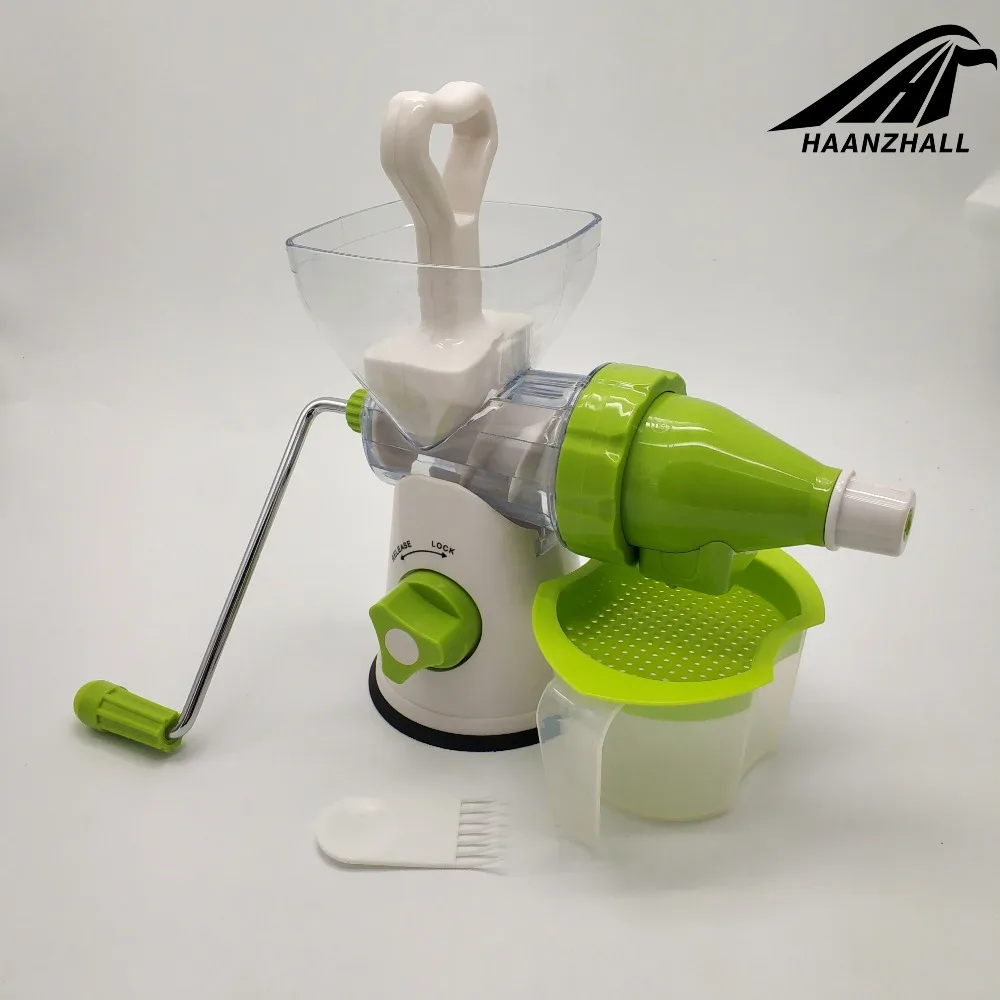Многофункциональная кухонная ручная соковыжималка с одним шнеком и всасывающим