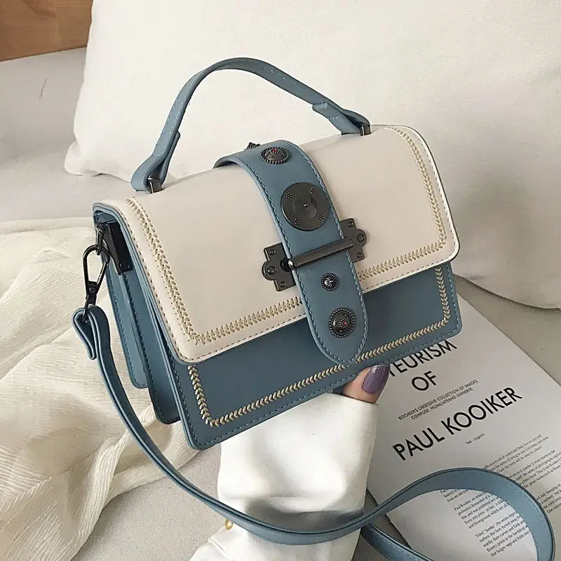 Элегантная женская повседневная сумка-тоут 2022, модная Новая высококачественная женская дизайнерская сумка из искусственной кожи, сумка-мессенджер на плечо KL1020