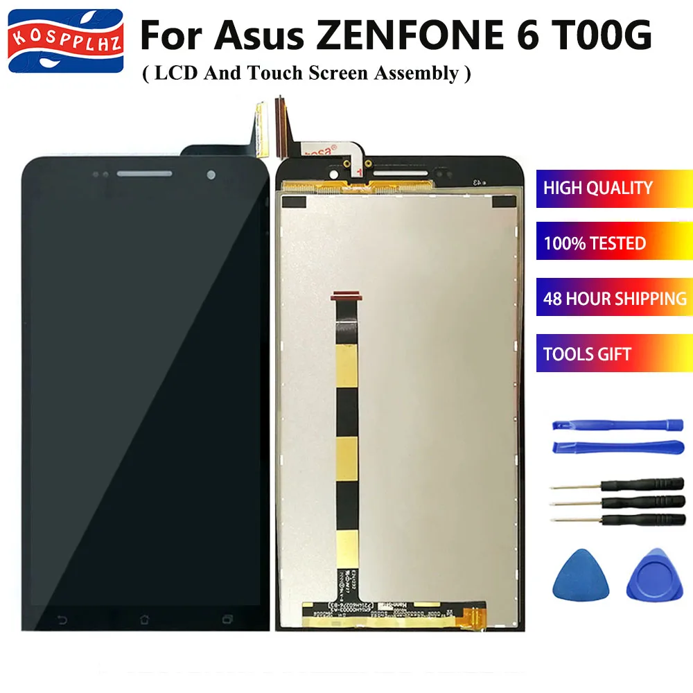 KOSPPLHZ 100% новый для Asus ZENFONE 6 A600CG A601CG T00G ЖК-дисплей + дигитайзер сенсорного экрана в