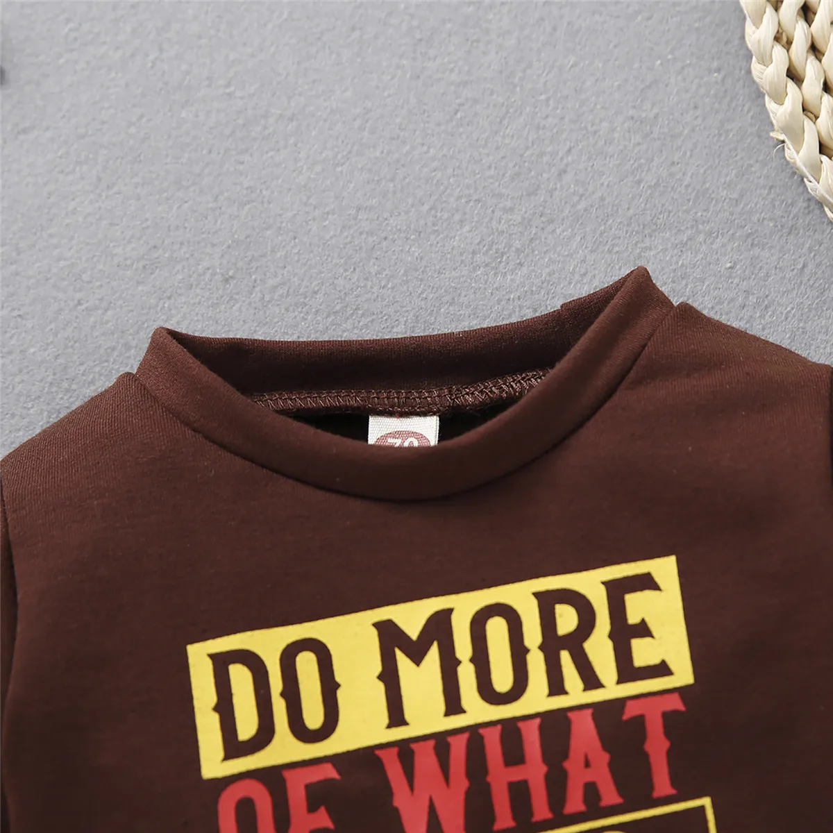 Pudcoco Baby Sweater, Letter Print Round Neck Long Sleeve Top for Birthday Party Photography Vacation Hoodies New Fashion 2021