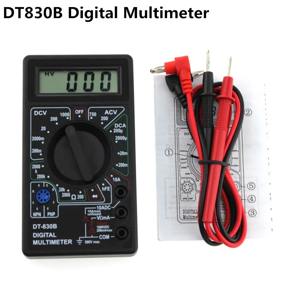 Цифровой мультиметр Urijk DT830B 750/1000 В переменного/постоянного тока вольтметр