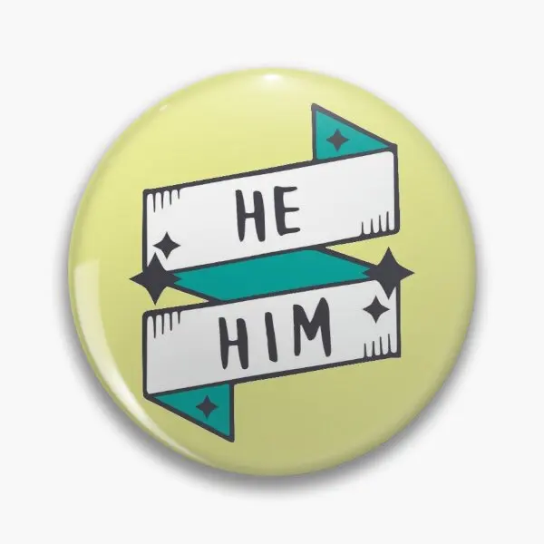 

He Him (Masculine) Soft Enamel Pin Badge Decorative Clothes Badge Lapel Pin Brooch Jewelry for Women