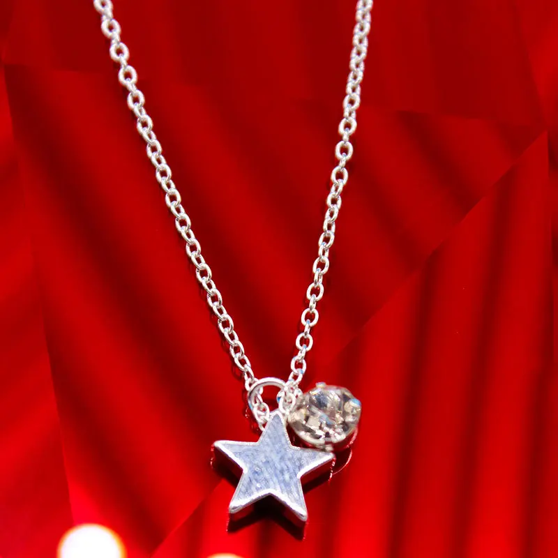 Креативное новое Изысканное длинное ожерелье со звездой и кристаллами подвеска