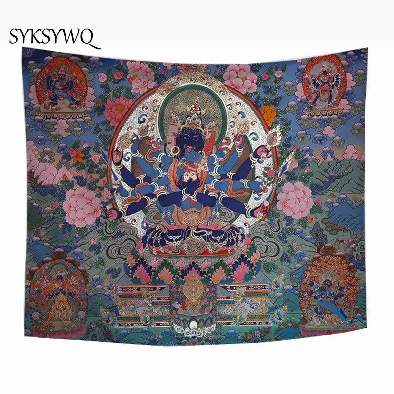 

indian Buddha Wall Hanging Carpet Tapestry mandala wandkleed bohemian wall sheet tenture mural