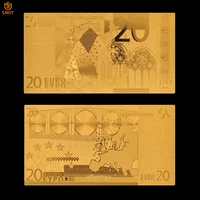 euro gold banknote 20 euro banknotes gold plated replica real money for home decoration