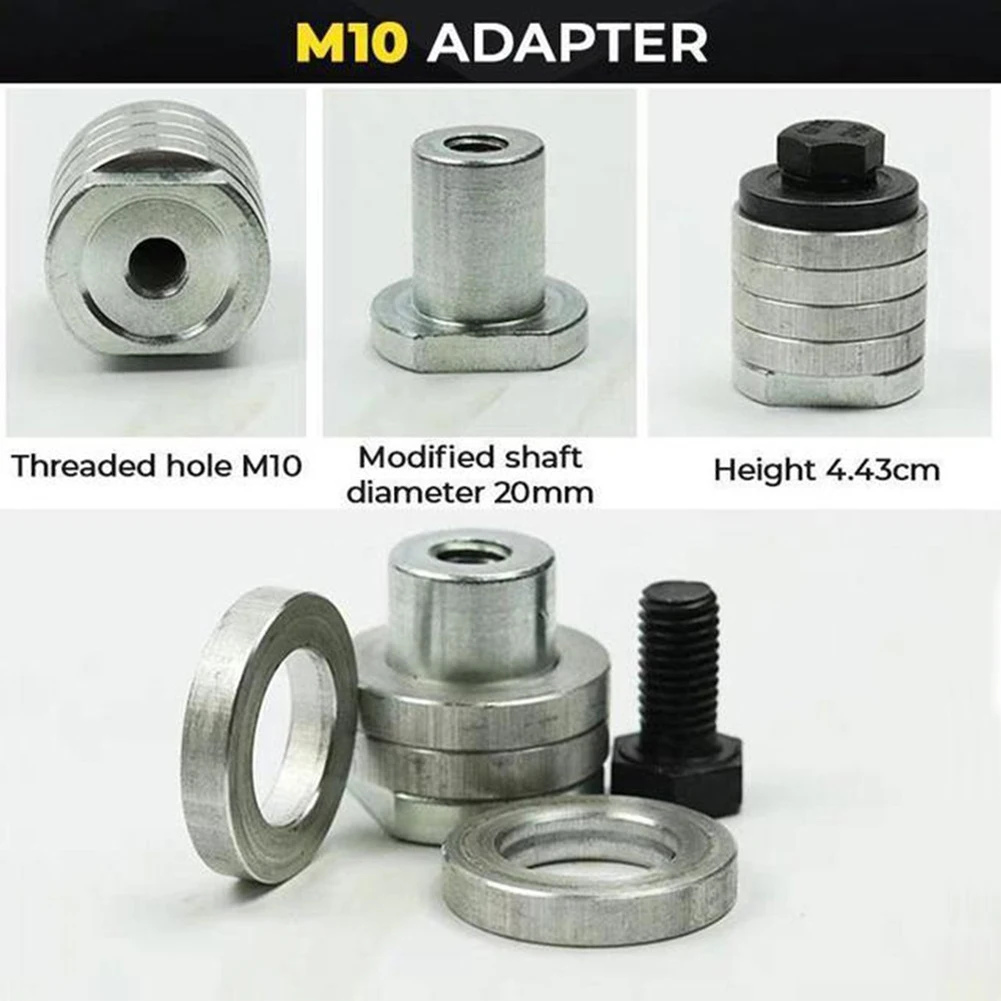 

M10/M14 Angle Grinder to Grooving Machine Adapter Conversion Kit Flange Nut Metal Lock Nut Grooving Machine For 100/125-230