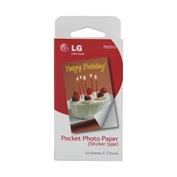 freeshipping wtsfwf 30pcsbag zink pocket photo printer paper ps2313 mobile photo printer paper for lg pd233 pd239 pd259