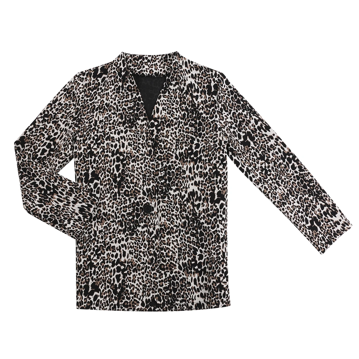 Женский облегающий костюм OL повседневный Модный Тонкий Блейзер с леопардовым