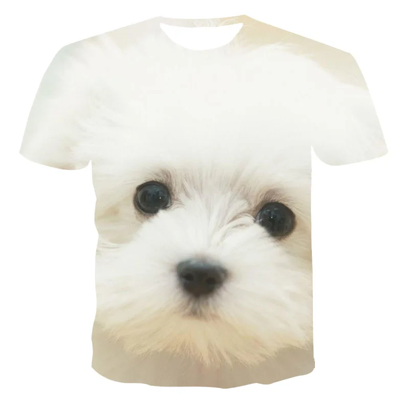

Men Clothing New Summer T shirt Men Streetwear Short Sleeve Tees Tops Beautiful Male Clothes Casual 3D Print Dog T Shirts