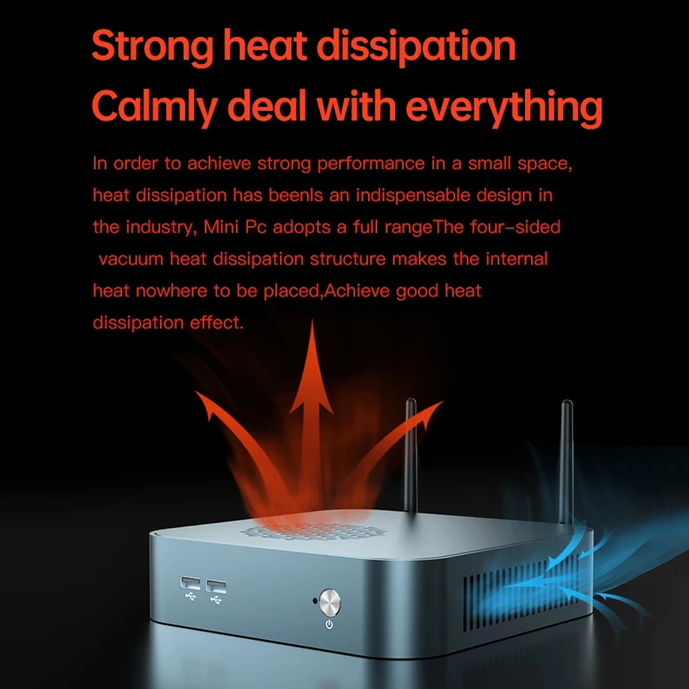 

MN48H AMD Ryzen 7 4800H 16/32GB DDR4-3200 512GB/1T M.2 NVME SSD Octa Core 2.9GHz to 4.2GHz Desktop PC Mini Computer WiFi 6 BT5.1