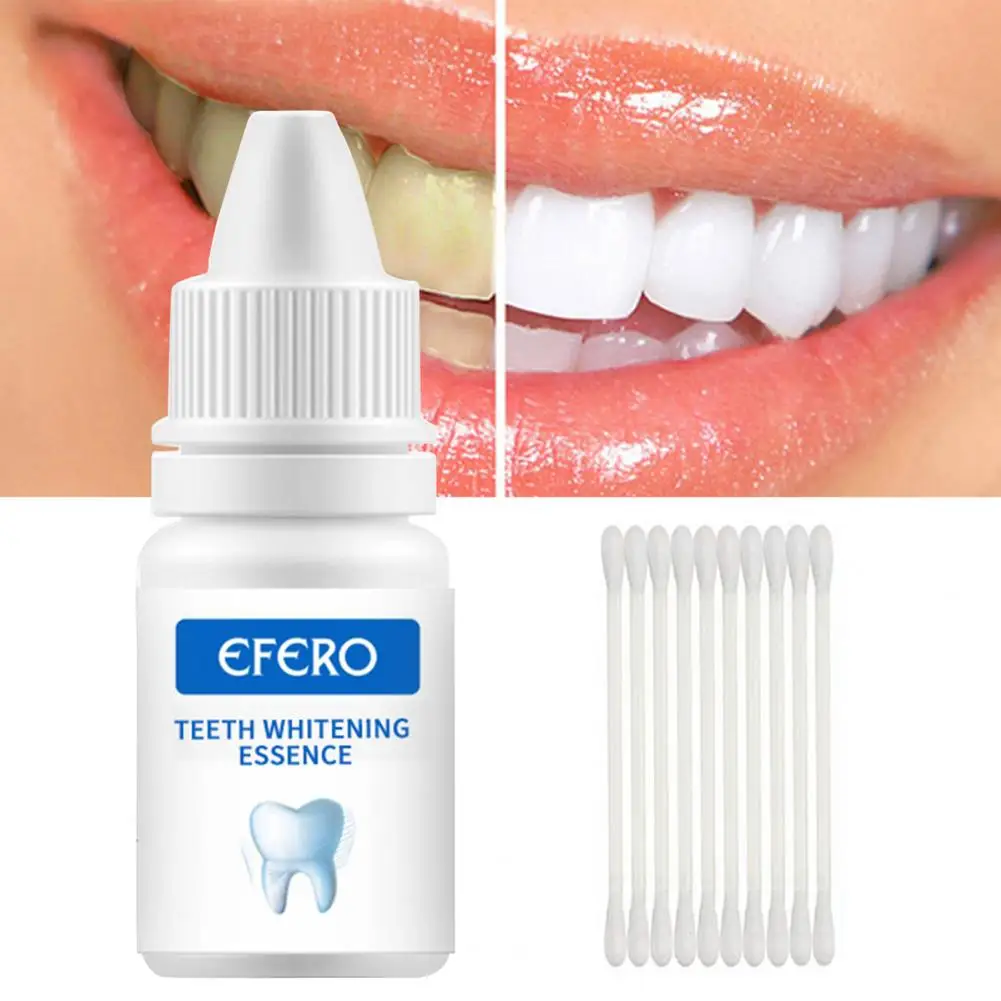 

10ml Tooth Serum Effective Removing Stain Natural Extract Teeth Whitening Powder Clean Oral Essence for Home
