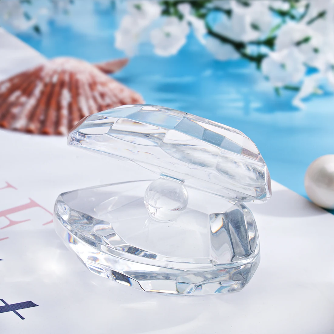 Хрустальные Фигурки H & D светоотражающая Морская раковина с искусственным