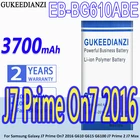 Аккумулятор GUKEEDIANZI EB-BG610ABE 3700 мАч для Samsung Galaxy J7 GalaxyJ7 Prime On7 2016 G610 G615 G6100 J7 Prime 2 J7 Max J7Max