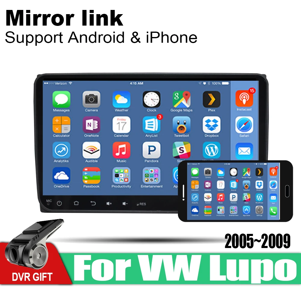 TBBCTEE Автомобильный gps мультимедийный плеер для Volkswagen VW Lupo 2005 ~ 2009 Android навигация raido