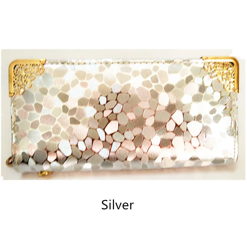 Женские Длинные кошельки женский клатч с камнями Дамский кошелек из