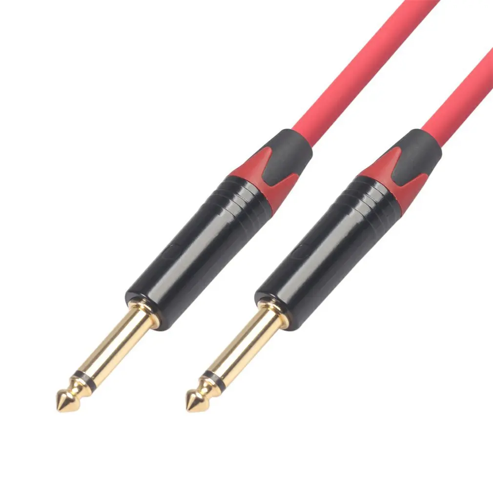 Аудиокабель штырь-штырь 6 35 мм для гитарного миксера усилитель басов 3 м/5 м/10 м