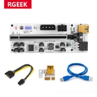 RGEEK V010S PCI-E Райзер-карта 010 010X 009S 60 см USB 3,0 кабель PCI Express 1X до 16X удлинитель PCIe адаптер для графической карты графического процессора