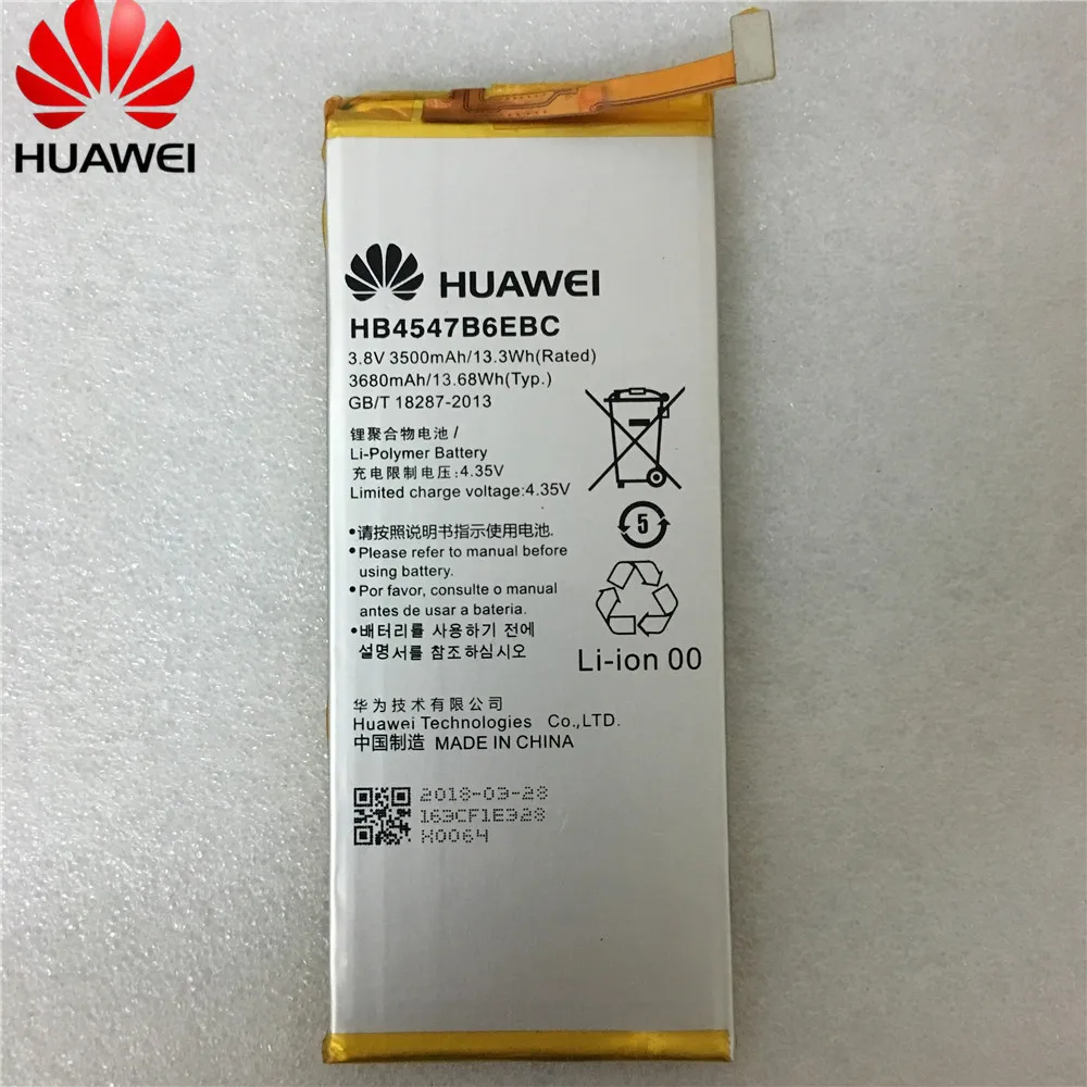 

Оригинальный HB4547B6EBC для НУА Вэй слава 6 Plus аккумулятора телефона чехол для Huawei Honor 6 Plus 6plus PE-TL20 PE-TL10 PE-CL00 PE-UL00 HB4547B6EBC