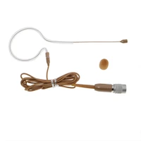brown color earset single eea hook headset microphone high technology for sennheiser g1 g2 g3 g4 audio technica atw wireless