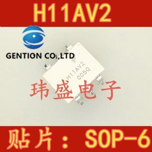 10PCS H11AV2 H11AV2SR2M H11AV2M SOP-6 light photoelectric coupling isolator transistor to lose in stock 100% new and original