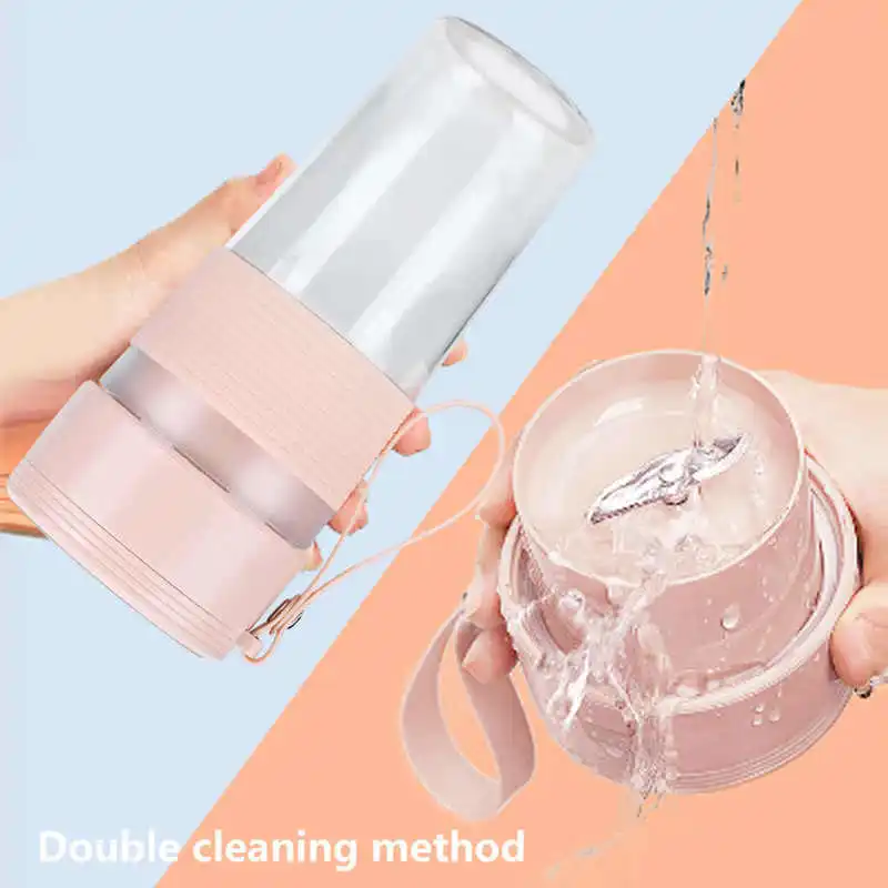 

Exprimidor de limon 300ml Portable USB Rechargeable Mini Juicer Fruit Extractor Blender for Home Office Travel Outdoors Fruit