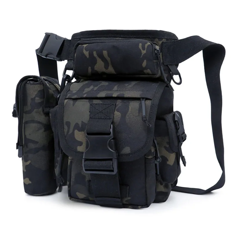

Men Drop Leg Bag Waist Bags Fanny Pack Belt Hip Bum Military Shoulder Tactical Camping Molle For Men Water Bottle Bag XA689WA