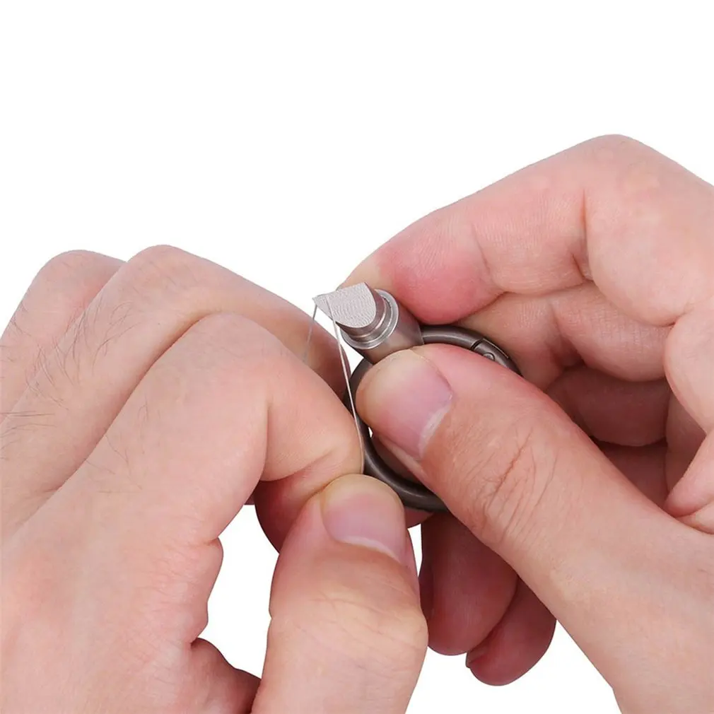 Multifunctional Stainless Steel Slide Tool Pocket Micro Cutter Pill Cutting Key Ring Pendant Capsule Knife | Инструменты