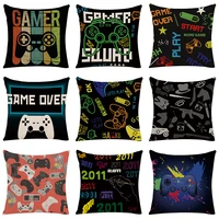 new gamer print pillowcase bedroom game decorative cushion cover keyboard handle pillows home decor linen pillow case