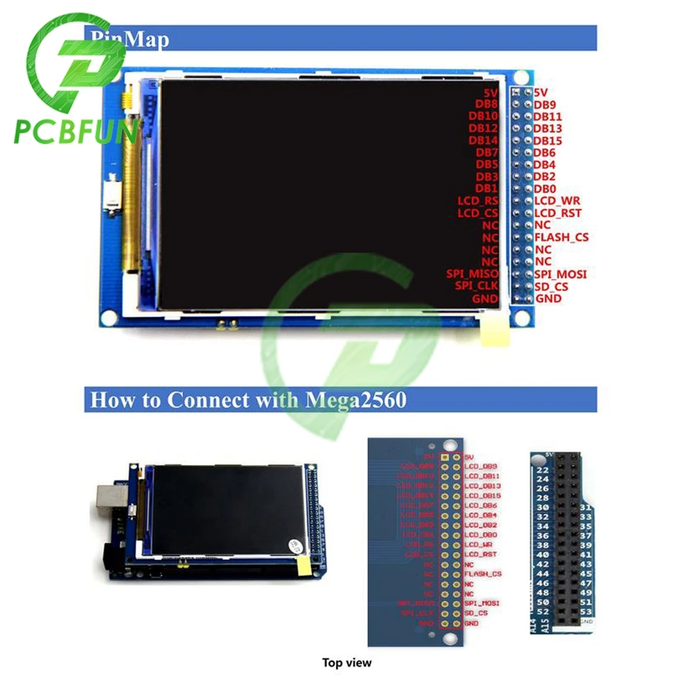 ЖК-дисплей TFT 3 5 дюйма модуль 16-битного интерфейса ILI9486/ILI9488 IC управления 480x320 для В