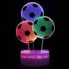 Ночник детский, 3 цвета, с 3d-изображением павлина, единорога, подарок на Рождество