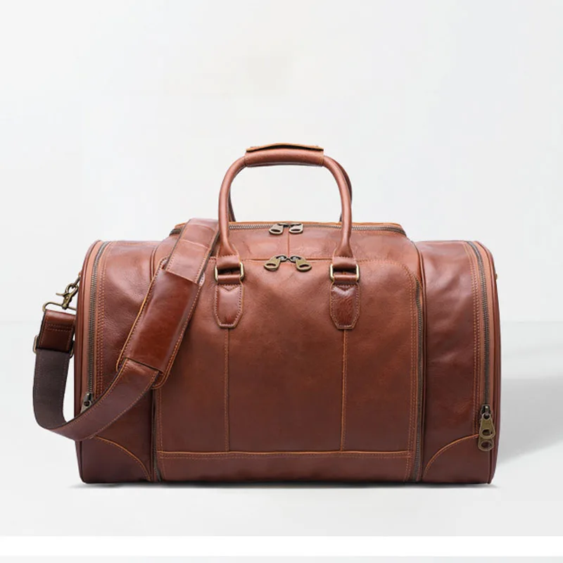 

Large Capacity Men's Travel Bag men's Waterproof Polyester Hand Luggage Bag Male Travel Duffle Bags Packing Cubes real nylon