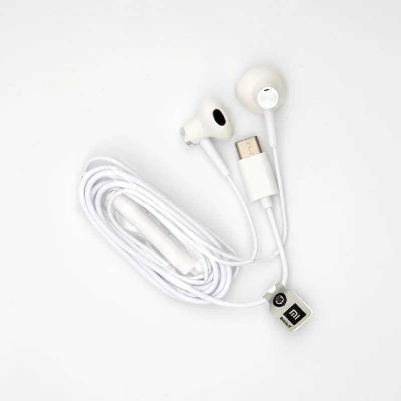 Оригинальные наушники XIAOMI с двумя драйверами type-C USBmacho en la oreja, наушники-вкладыши, черные, белые, Android, huawei