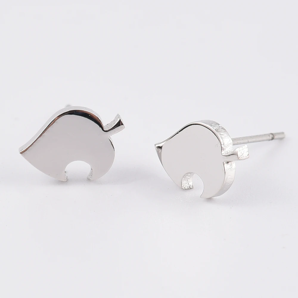 

Серьги в виде листьев дерева, серьги-гвоздики из меди