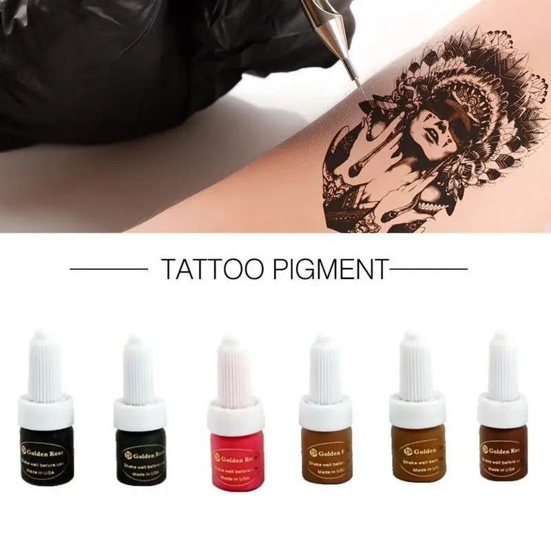 

5ml Tattoo Ink Permanent Makeup Micro Pigment Cosmetic Color For Microblading Eyebrow Lip Liner