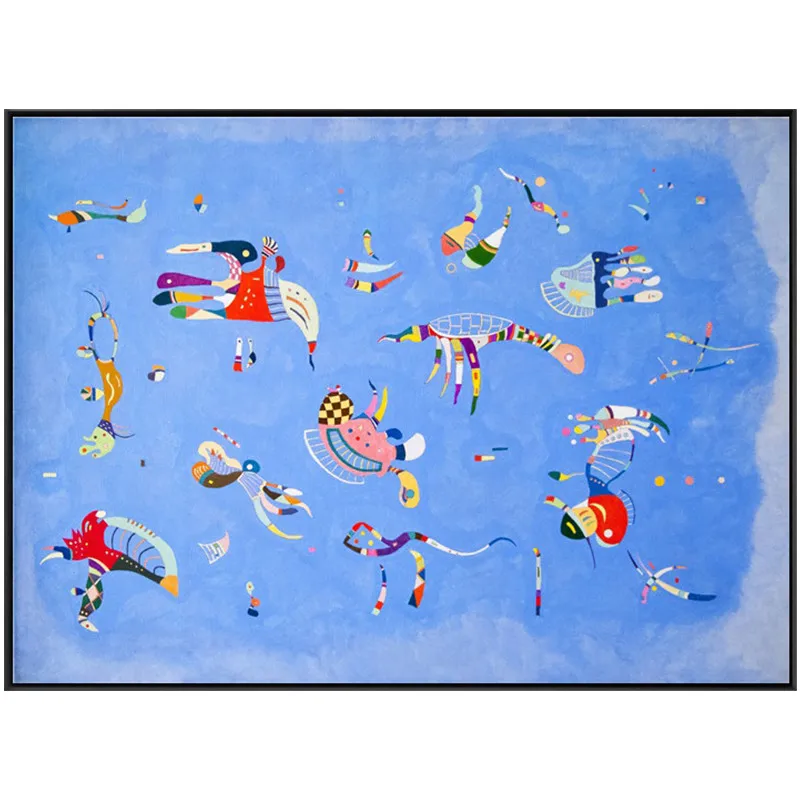 Bleu de Ciel By Wassily Kandinsky Печать на холсте домашний декор Современная Настенная