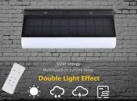new 28led solar profile light solar outdoor wall light multi function double light effect wash wall light waterproof garden path