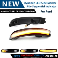 2pcs led dynamic side marker rearview mirror turn signal lamp for ford kuga escape ecosport all c max focus 3 mk3 sestrs