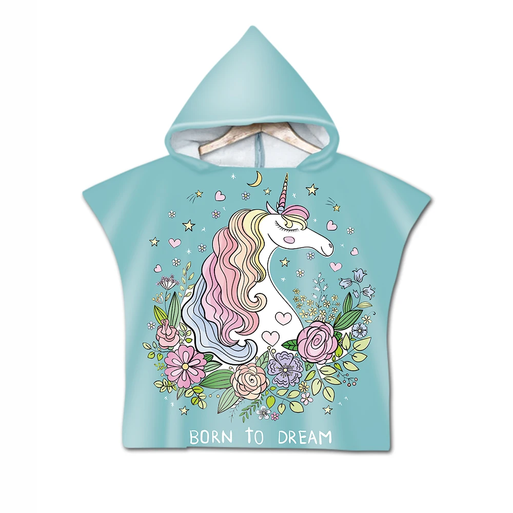 Светло-серый New Children Mermaid Cute Cartoon Hooded Cloak Beach Towel Animal Printed Microfiber Baby Boys Girls Kids Swimming Bath Towel - Цвет: Светло-серый