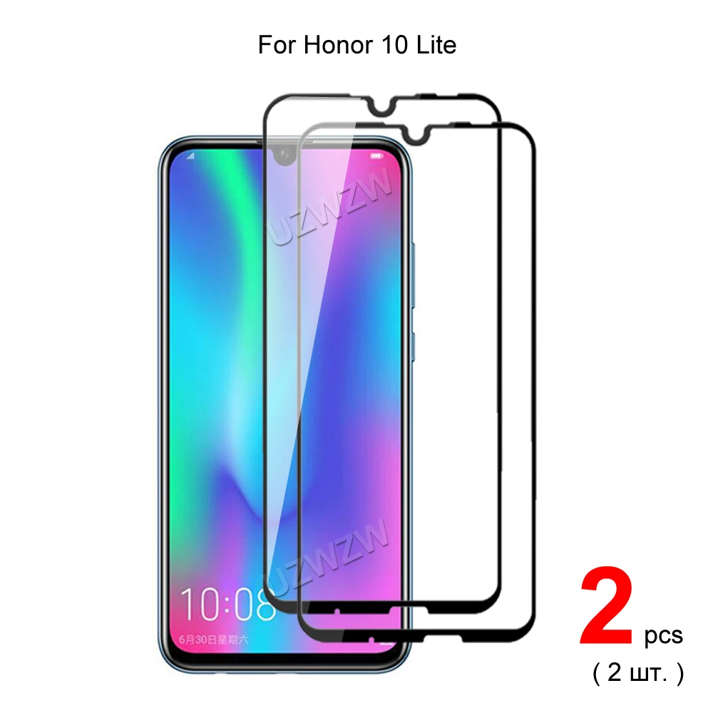 Для Honor 10 Lite Полное покрытие закаленное стекло Защита для экрана телефона